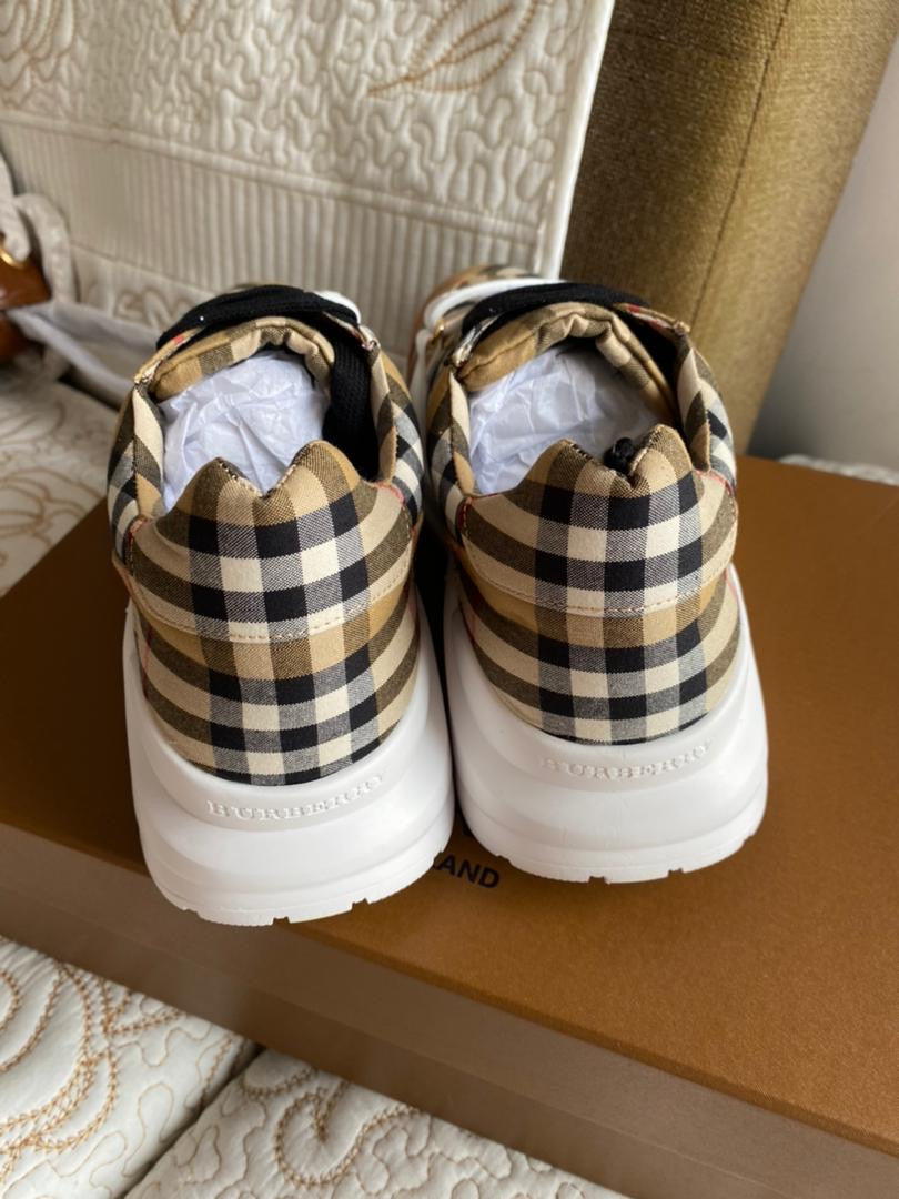 BUR Cotton Vintage Check Sneakers