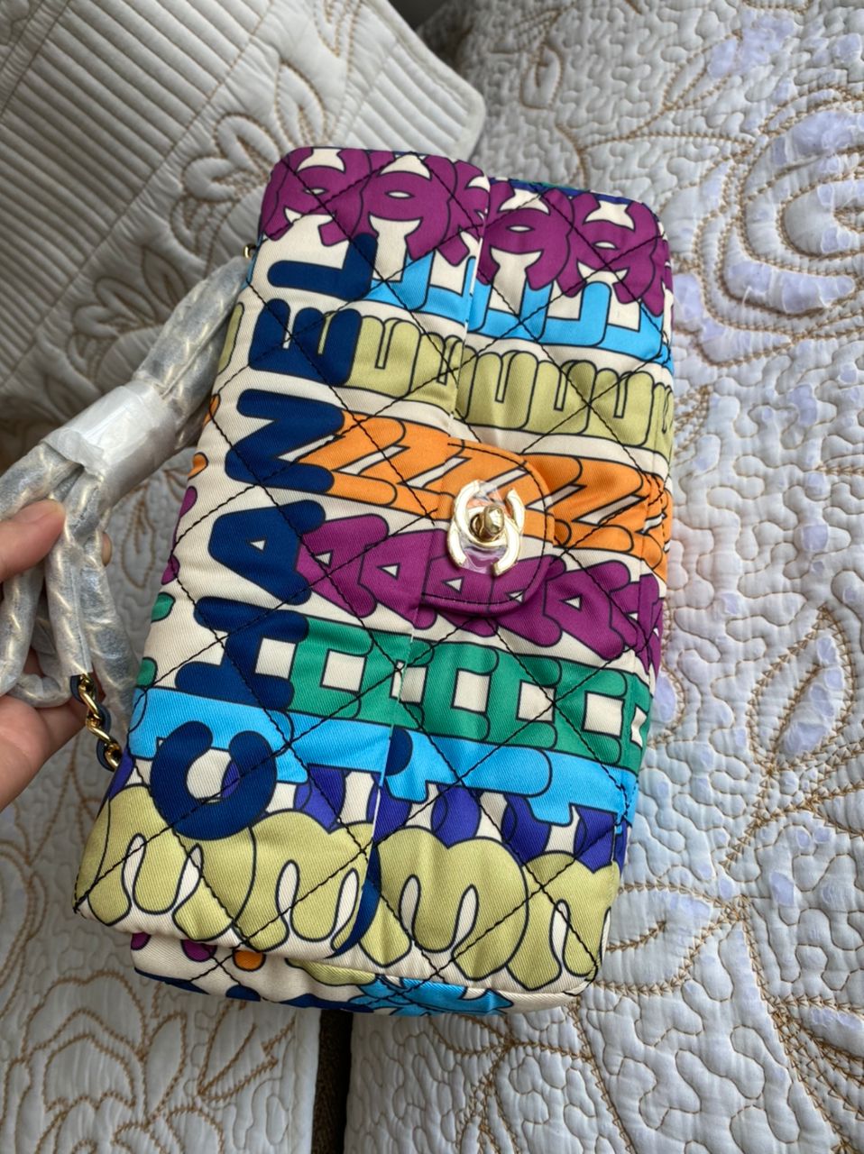 Multicolor Flap Bag