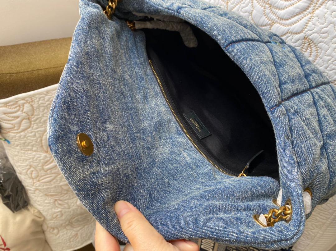 SAC DOUDOUNE MOYEN VINTAGE DENIM