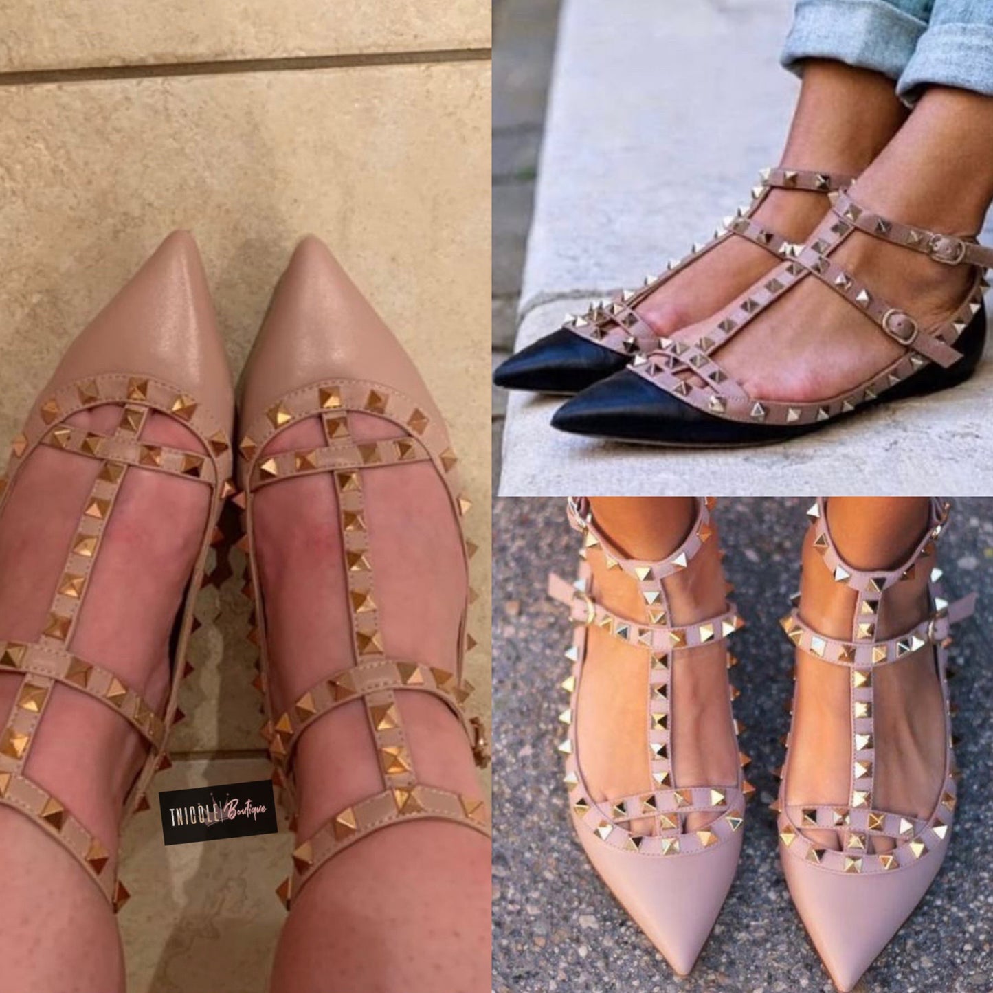 Rockstud enjaulado plano