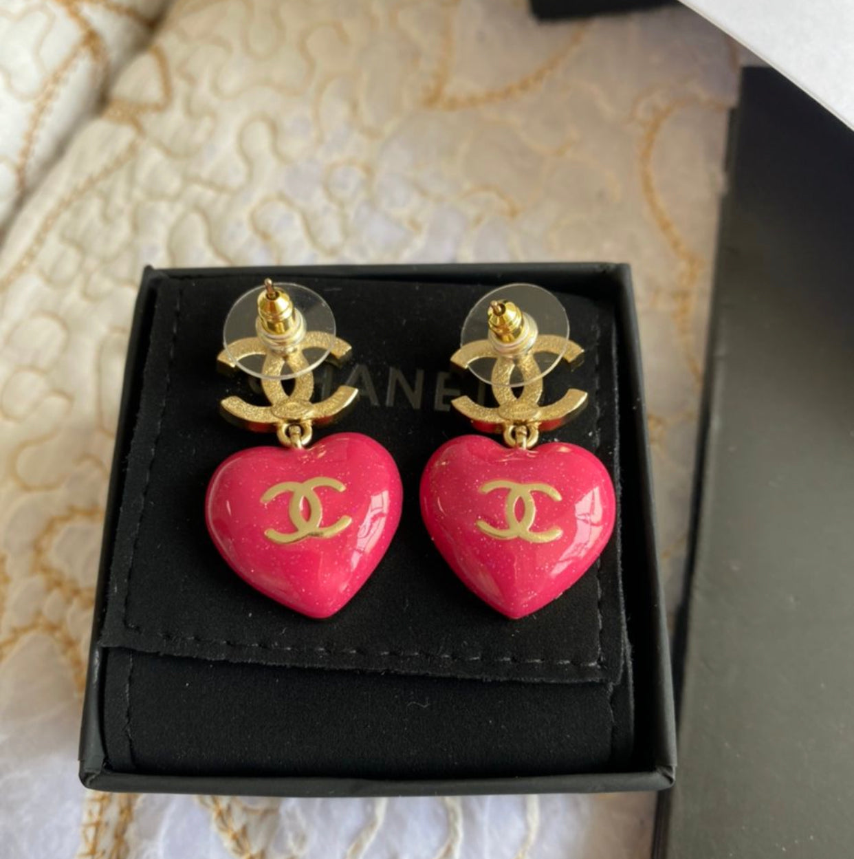 Pendientes colgantes de corazón