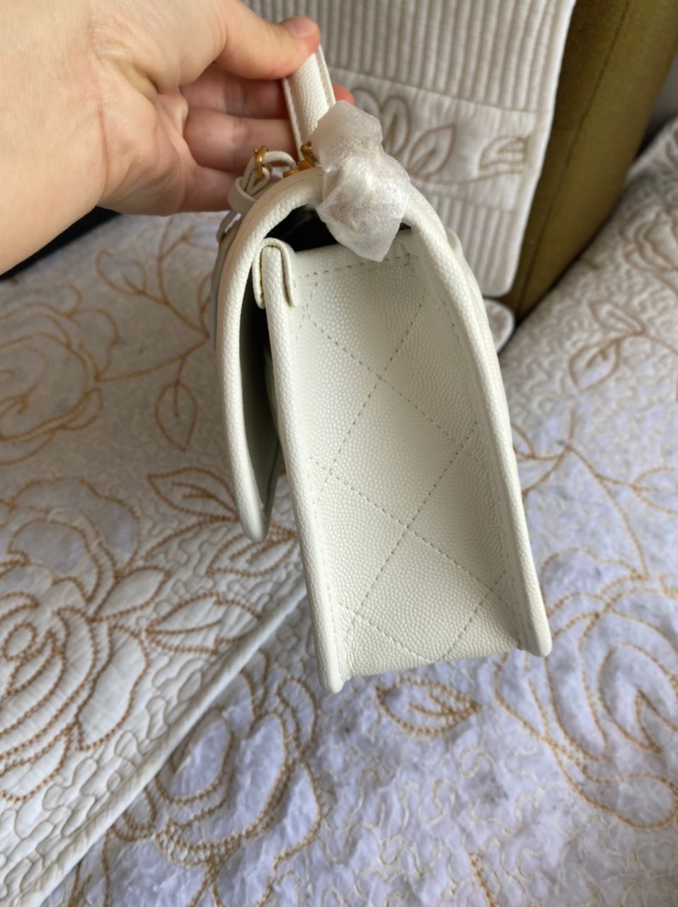 Sac à poignée supérieure blanc Cavier Coco