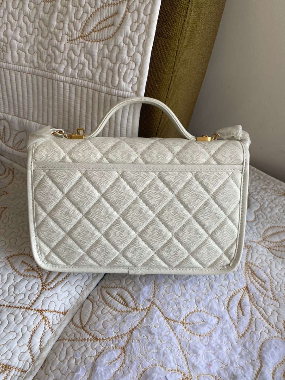 Sac à poignée supérieure blanc Cavier Coco