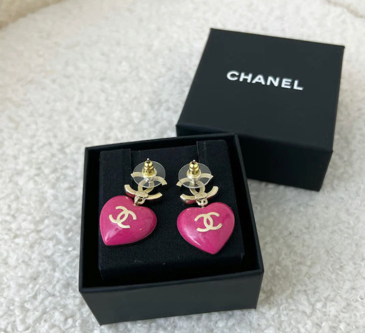 Pendientes colgantes de corazón