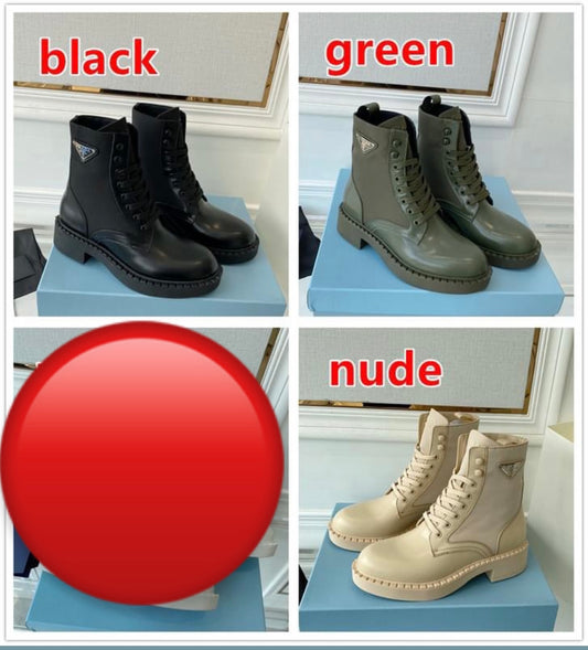 Botas de cuero cepillado y Re-Nylon
