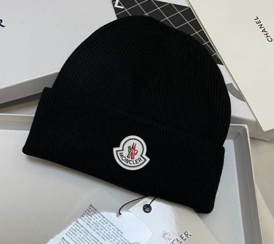 Gorro de punto acanalado