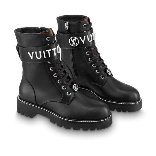 Bota plana Ranger Territory en negro/blanco