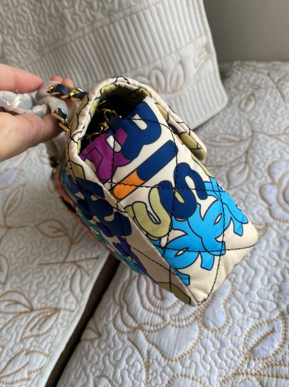 Multicolor Flap Bag
