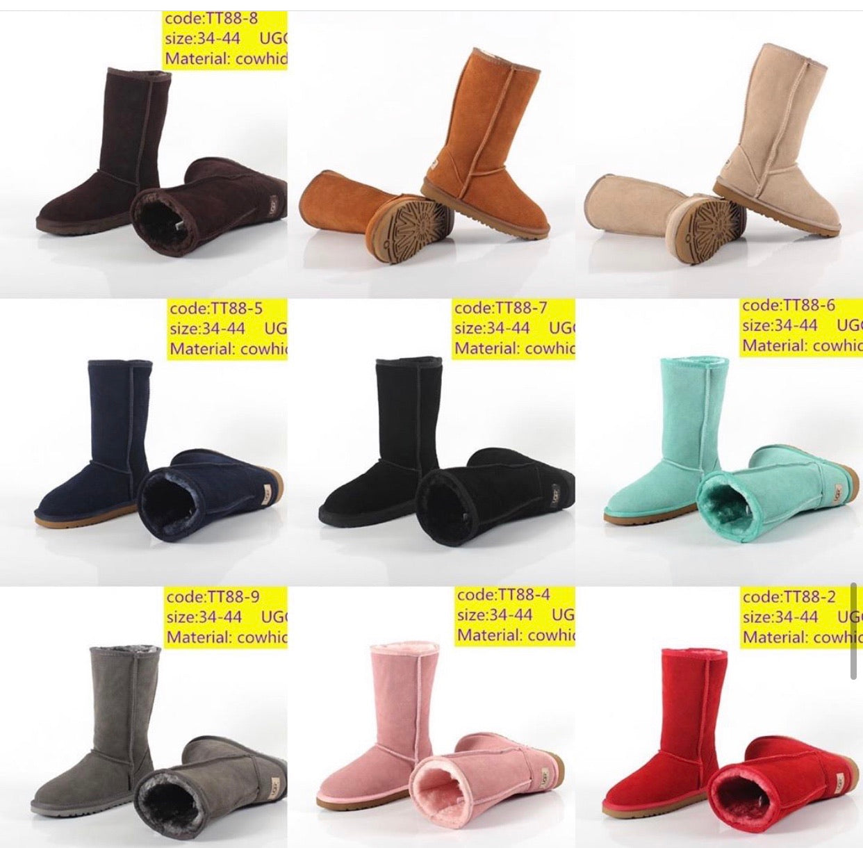 Australian Boot (Multiple Colors)