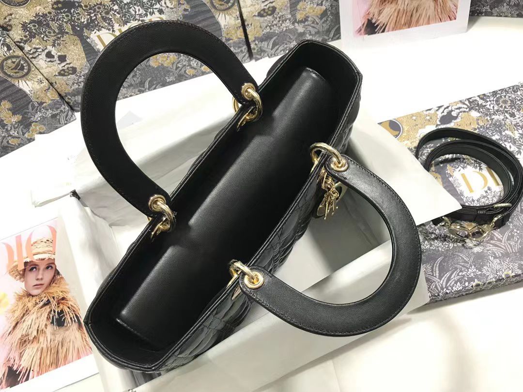 BOLSO GRANDE LADY DIO*R NEGRO