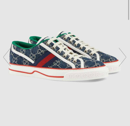 Baskets de tennis GG bleues