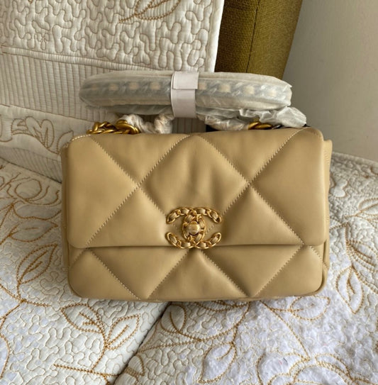 Sac à rabat beige 19