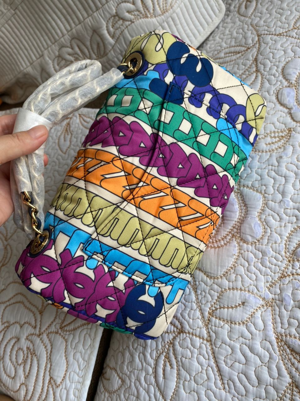 Multicolor Flap Bag