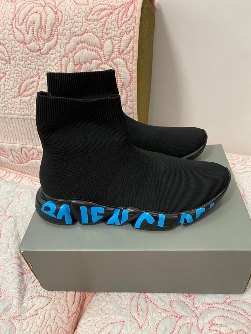 Zapatillas Graffiti Sock (Azul/Negro)