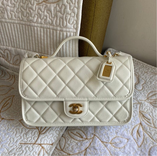 Sac à poignée supérieure blanc Cavier Coco