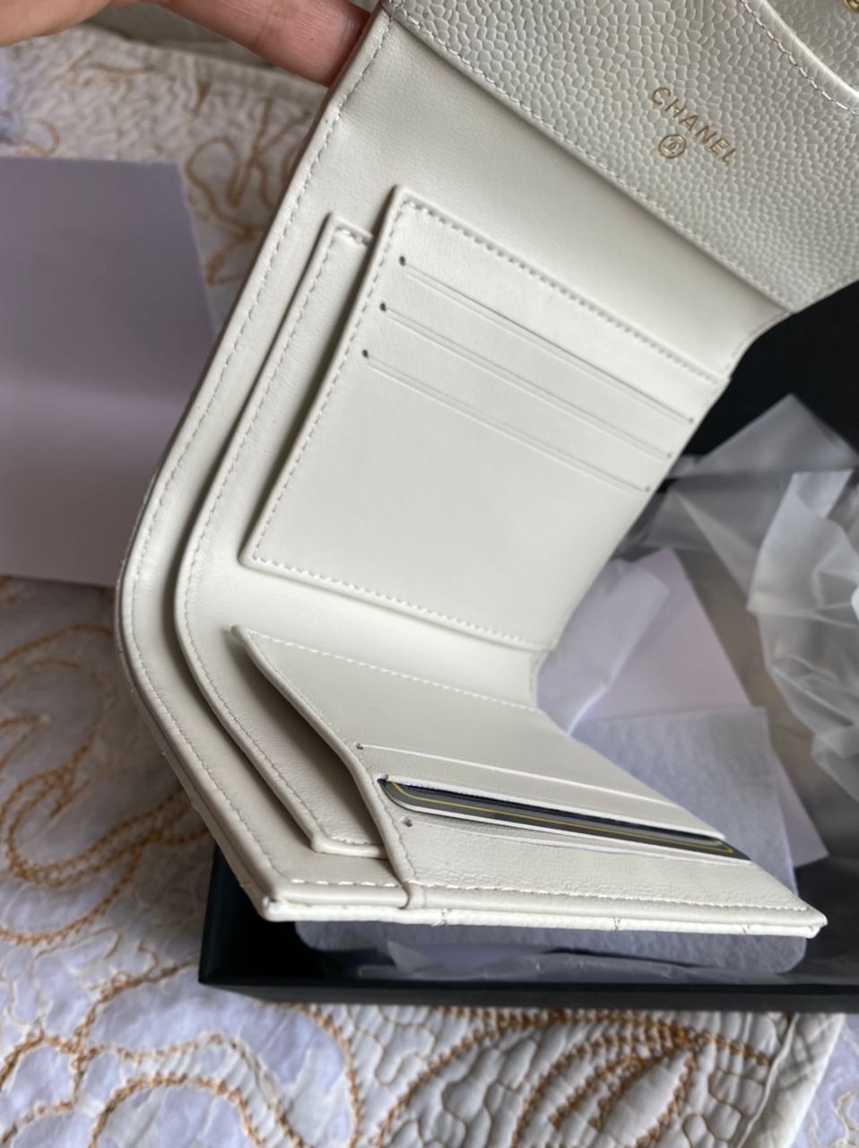 Portefeuille Cavier Coco Blanc