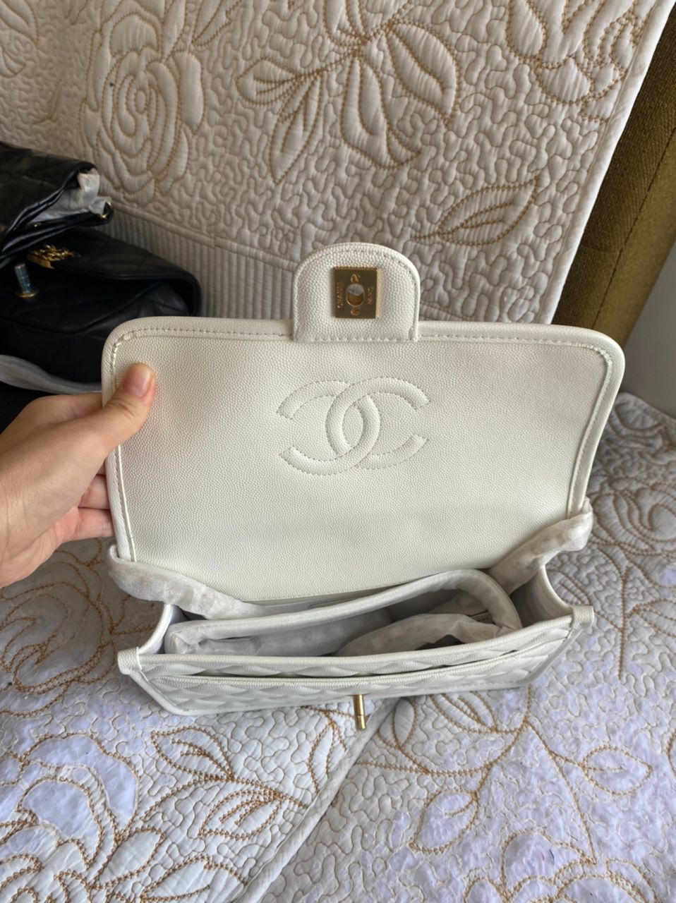 Sac à poignée supérieure blanc Cavier Coco