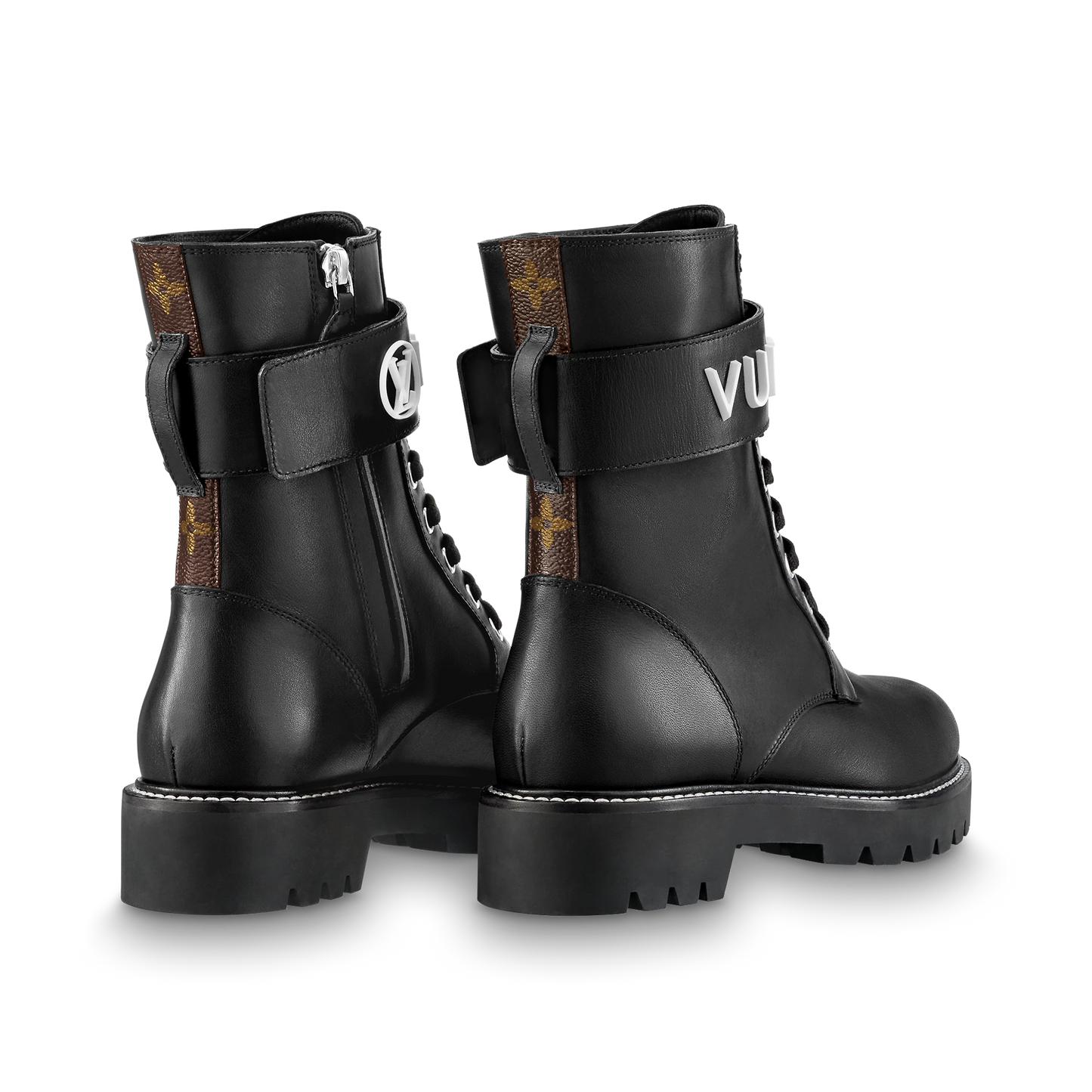 Bota plana Ranger Territory en negro/blanco