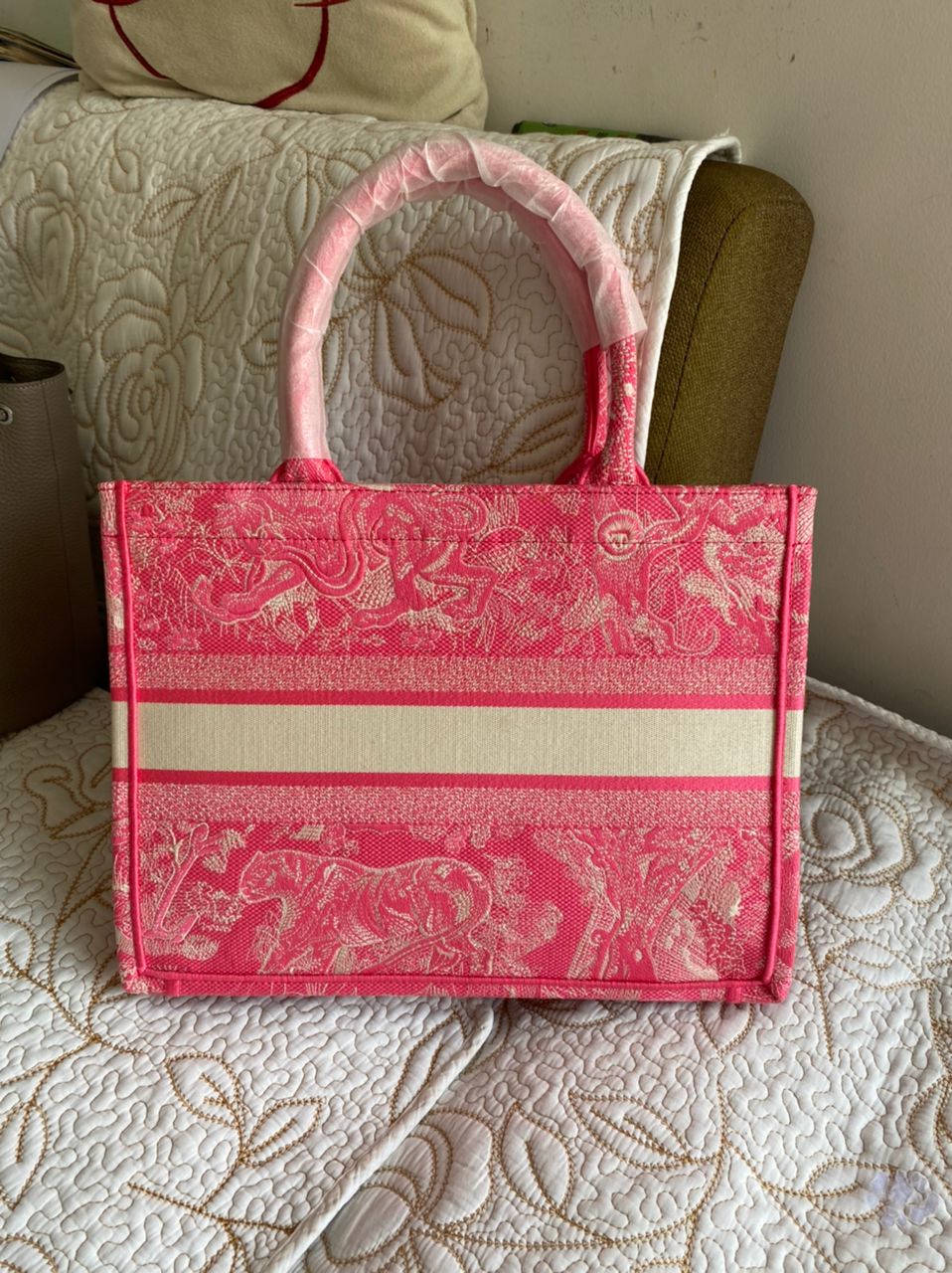 Fourre-tout rose moyen