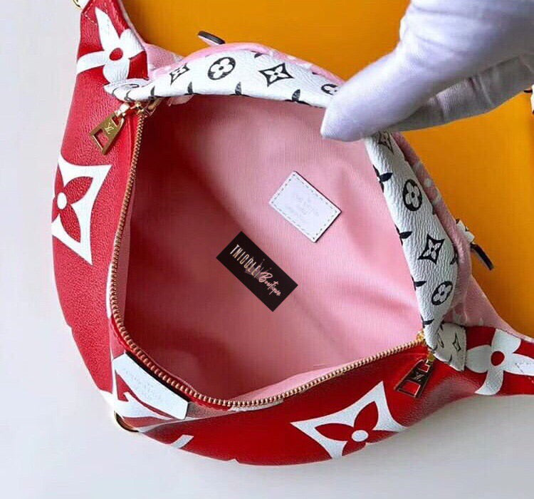 Red Monogram Fanny Pack