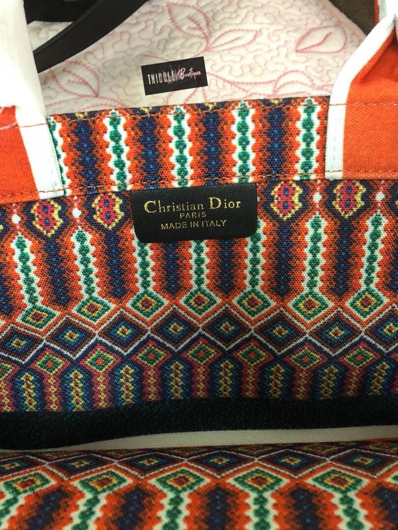 CD Tote-Orange/Bleu Multi Couleur