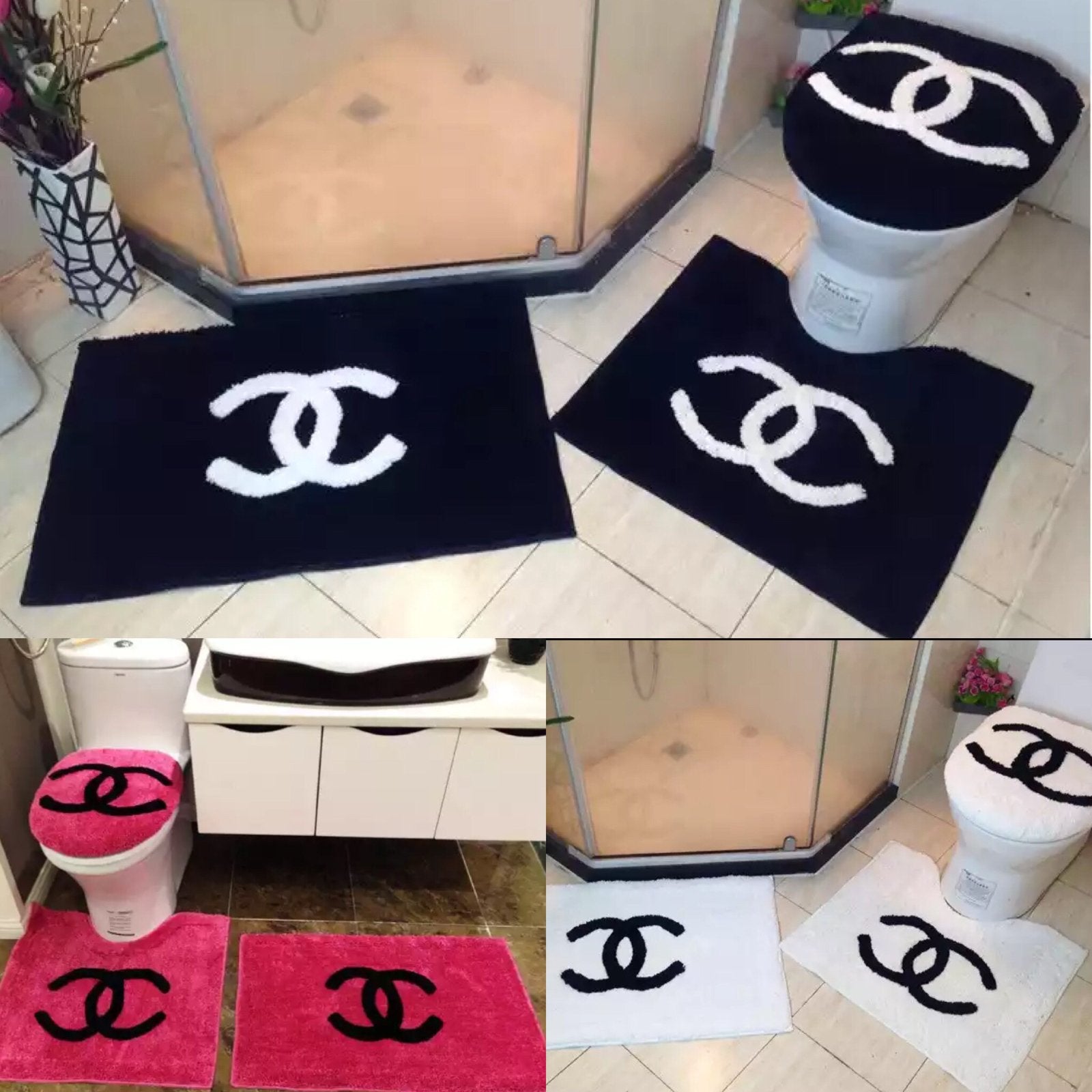 Chanel Bathroom Rug Sets – TNicoleBoutique