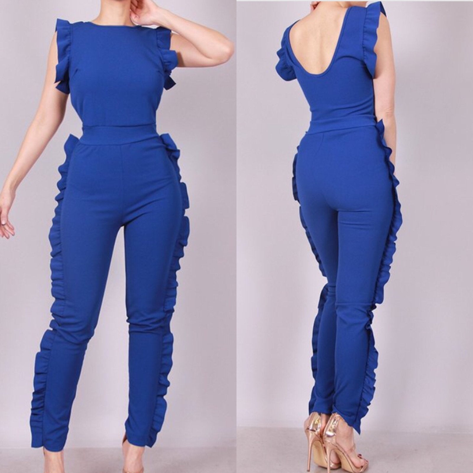 "Ruffled Feathers" Jumpsuit